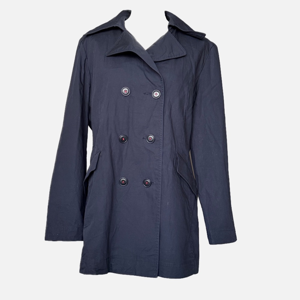 Nine West Navy Blue Chick & Elegant Trench Coat